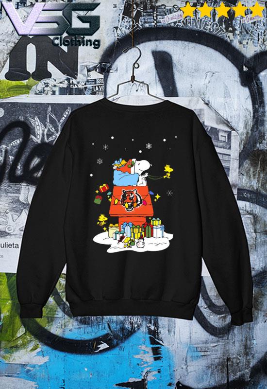 Cincinnati Bengals Santa Snoopy Wish You A Merry Christmas 2022 Shirt,  hoodie, sweater, long sleeve and tank top