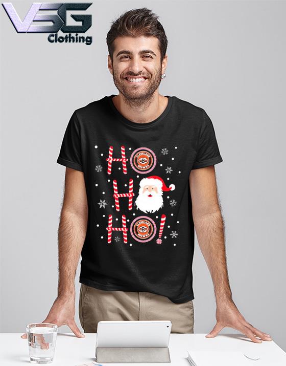 Cleveland Browns NFL Football Ho Ho Ho Santa Claus Merry Christmas Shirt T  Shirt - Banantees