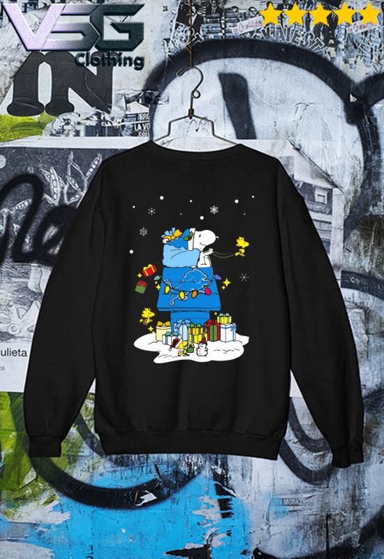 Detroit Lions Christmas Snoopy shirt, hoodie, sweater, long sleeve and tank  top