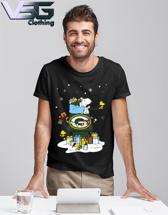 Green Bay Packers Snoopy Family Christmas Shirt - Buzz Sportz