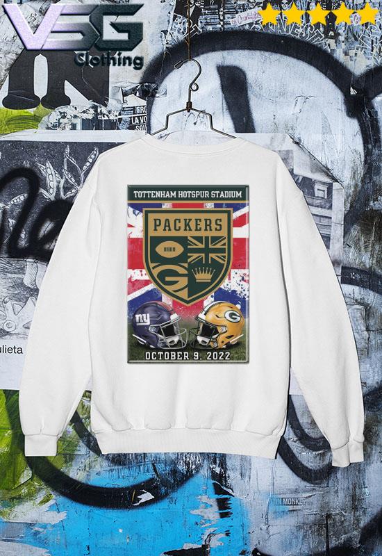 Green Bay Packers vs New York Giants Tottenham Hotspur Stadium 2022 shirt