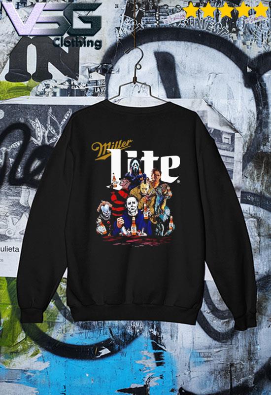 Horror Movie Characters drink Miller Lite Halloween 2022 shirt, hoodie,  sweater, long sleeve and tank top