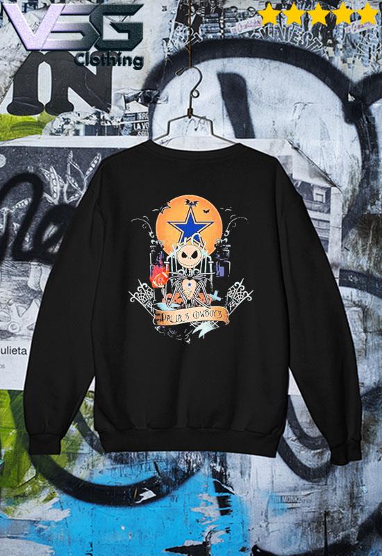 NFL Dallas Cowboys Football Jack Skellington Halloween Women's T-Shirt