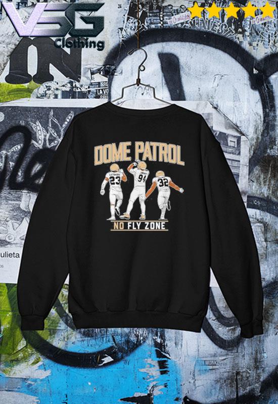 New Orleans Saints T Shirt Dome Patrol No Fly Zone 2022 unisex