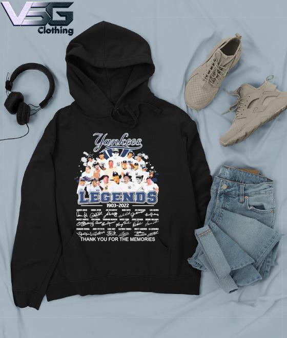 Yankees Legends 1903 2022 thank you for the memories shirt