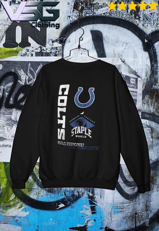 Men's NFL x Staple Black Indianapolis Colts World Renowned T-Shirt