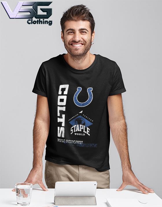 Men's NFL x Staple Black Indianapolis Colts World Renowned T-Shirt