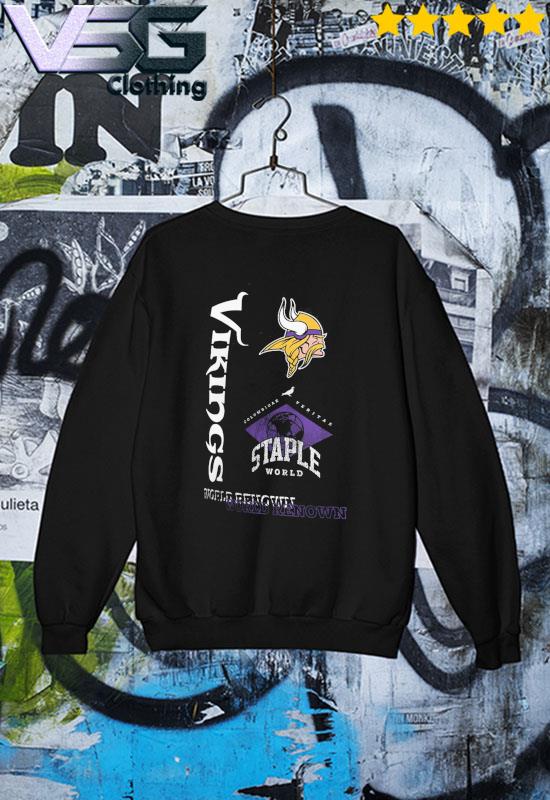 NFL x Staple Black Minnesota Vikings World Renowned T-Shirt