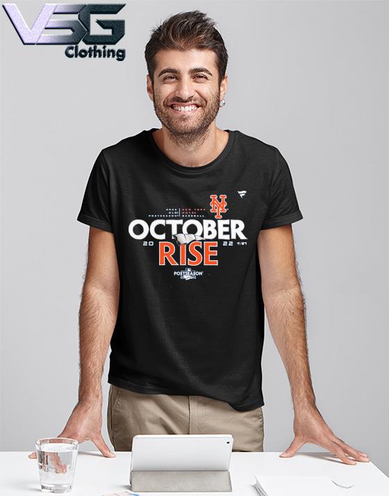 Official awesome New York Mets 2022 october rise Postseason Locker Room T-Shirt T-Shirt