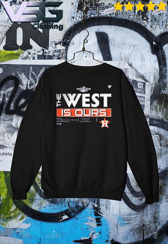 Official awesome Postseason 2022 The West Is Ours Houston Astros Division Champions Locker Room T-Shirt Sweater