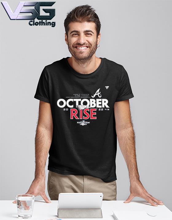 Mlb Shop Atlanta Braves October Rice Shirt Atlanta Braves 2022 Postseason  Locker Room T-Shirt - T-shirt