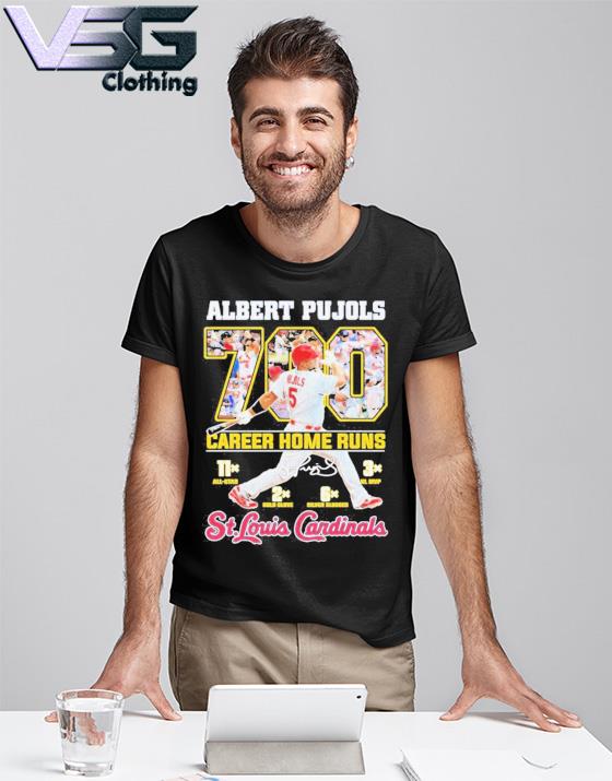 Albert Pujols 700 Home run T Shirt St Louis Cardinals MLB Inspired shirt,  hoodie, sweater, long sleeve and tank top