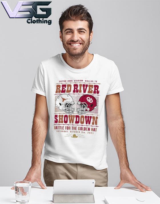 Official NFL Shop Texas Longhorns Vs. Oklahoma Sooners Champion 2022 Red  River Showdown shirt - Limotees