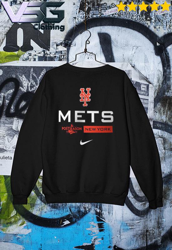 Original official 2022 Nike New York Mets Postseason Authentic Collection Dugout T-Shirt Sweater