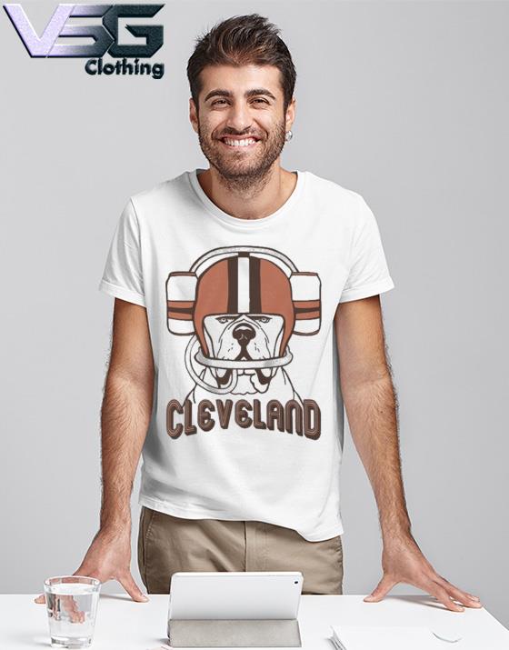 Beer Helmet Doggo Tee - Vintage Style Cleveland Browns T-Shirt