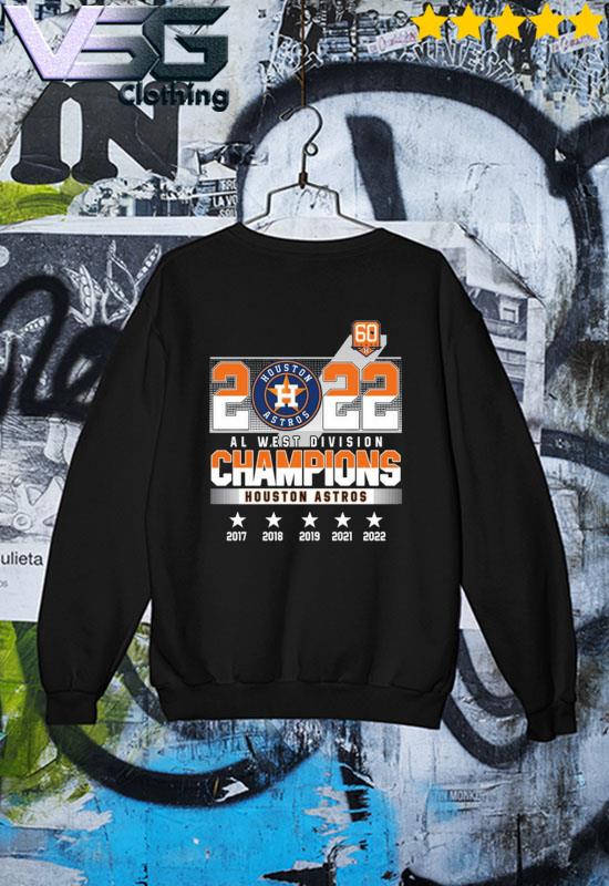 2022 Al west Division Champions Houston Astros 2017-2022 shirt