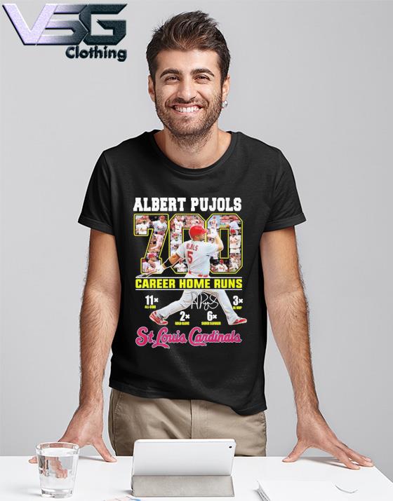 Albert Pujols 3x Mvp 11 all star 700 hr club Hall of Fame shirt Albert Pujols 3x Mvp 11 all star 700 hr club Hall of Fame shirt