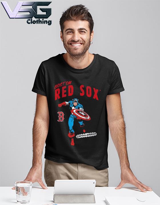 Boston Red Sox Youth Team Captain America Marvel T-Shirt, hoodie