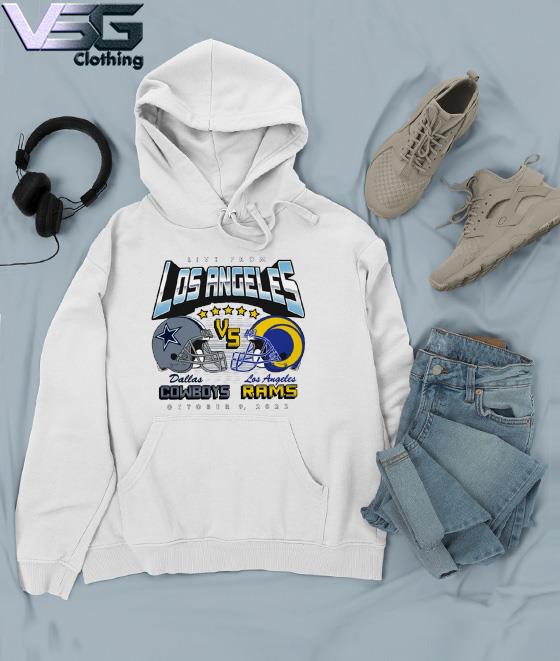 Dallas Cowboys Vs Los Angeles Rams Live from Los Angeles october 9 2022  shirt, hoodie, sweater, long sleeve and tank top