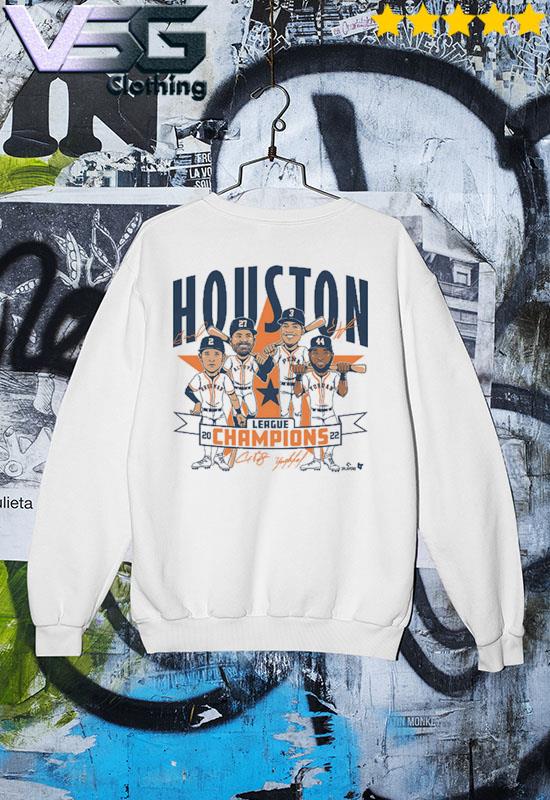 Houston Astros Baseball Champs Caricature signatures s Sweater Houston Astros Baseball Champs Caricature signatures s Sweater