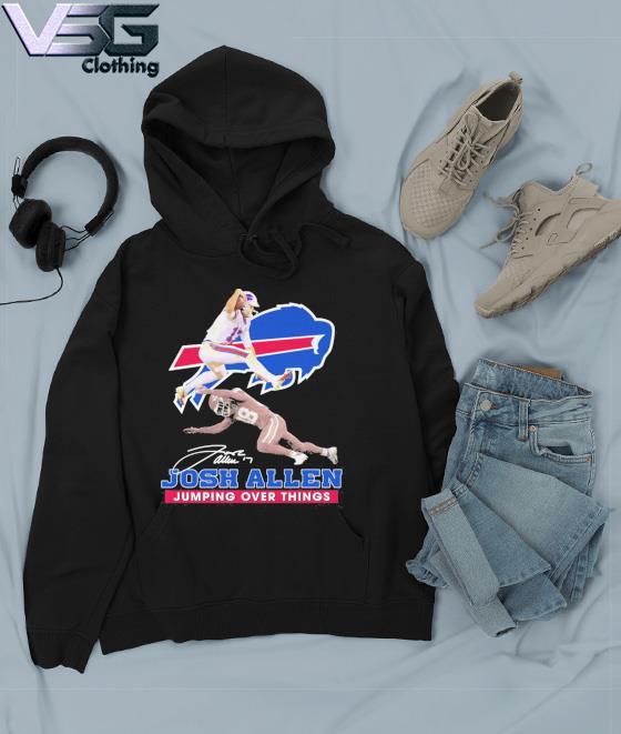 Gildan, Shirts, Josh Allen Jumping Buffalo Bills White Unisex T Shirt