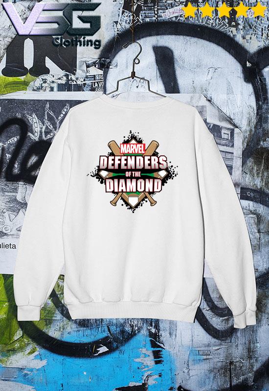 Marvel Defenders of the Diamond MLB Sticker s Sweater Marvel Defenders of the Diamond MLB Sticker s Sweater