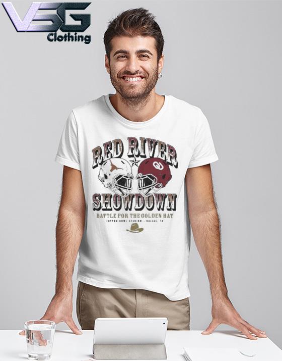 Men's Champion Texas Longhorns vs. Oklahoma Sooners 2022 Red River Showdown Tri-Blend T-Shirt Men's Champion Texas Longhorns vs. Oklahoma Sooners 2022 Red River Showdown Tri-Blend T-Shirt