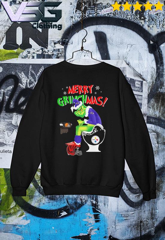 Merry Grinchmas The Grinch Baltimore Ravens Pittsburgh Steelers