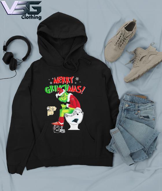 Merry Grinchmas The Grinch Tampa Bay Buccaneers Carolina Panthers and New Orleans Saints toilet paper Christmas s Hoodie