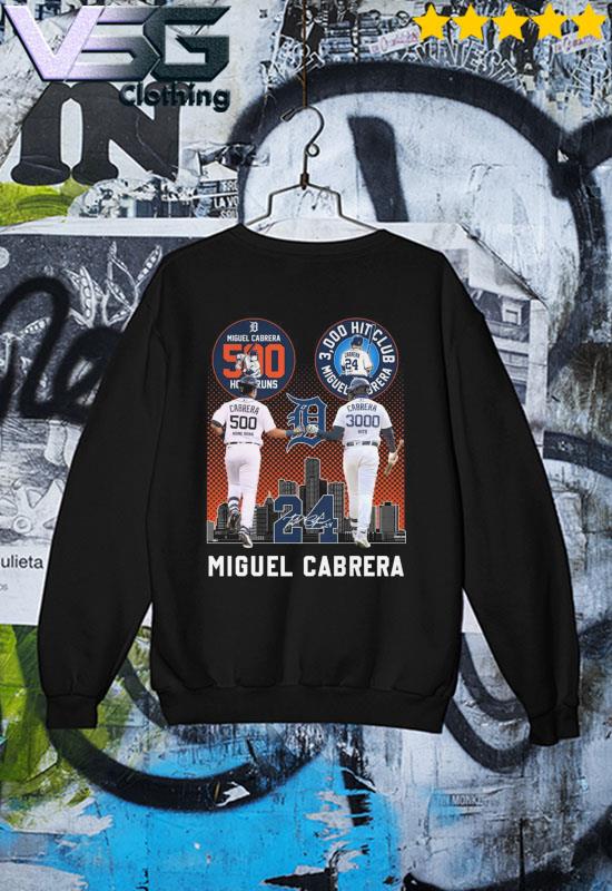 Miguel Cabrera 500 Home Runs 3000 Hits Club T-shirt