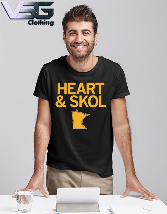 Minnesota Heart & Skol shirt, hoodie, sweater, long sleeve and