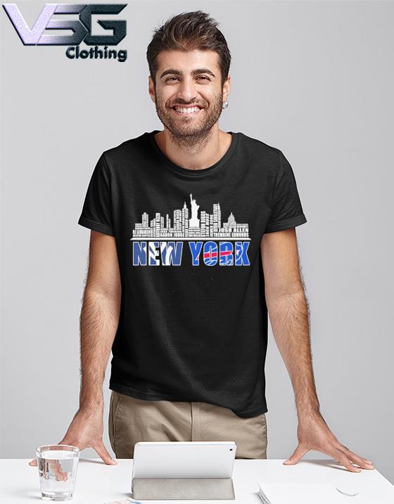 New York sport team, New York Yankees and Buffalo Bill Players name city  skyline shirt, hoodie, sweater, long sleeve and tank top