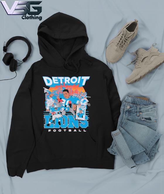 DankFutura Barry Sanders | Retro Detroit Lions Running Back Design Crewneck Sweatshirt