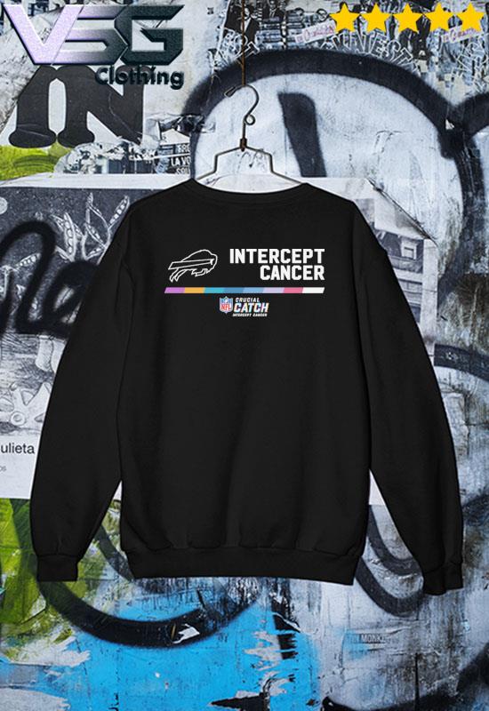 Buffalo Bills Intercept Cancer 2022 Nfl Crucial Catch Hoodie Unisex Gift