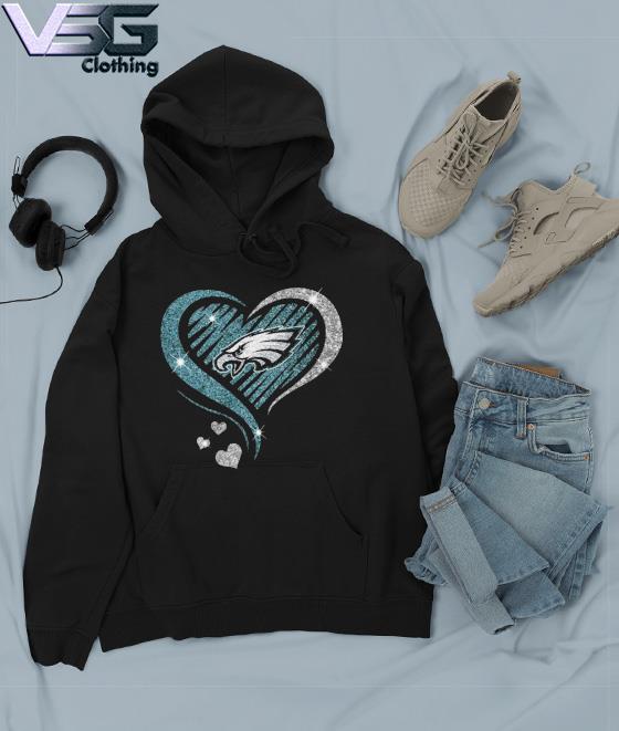 Philadelphia Eagles heart diamond football shirt, hoodie, sweater, long  sleeve and tank top