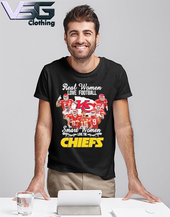 Kansas City Chiefs Real Women Love Football Smart Women Love The Chiefs  Signatures Shirt