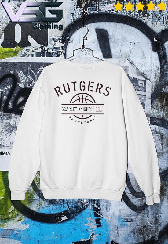 Rutgers Scarlet Knights Basketball Half Court Stencil s Sweater Rutgers Scarlet Knights Basketball Half Court Stencil s Sweater