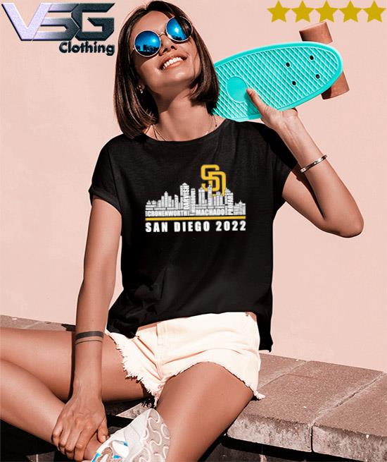 Pro Standard San Diego Padres Women's Black Cityscape Boxy T-Shirt