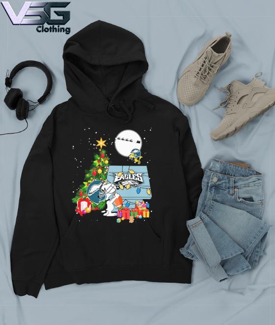 Snoopy and Woodstock Philadelphia Eagles football Merry Christmas shirt,  hoodie, sweater, long sleeve and tank top