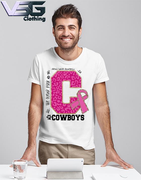 We wear Pink Breast cancer awareness Cowboys shirt We wear Pink Breast cancer awareness Cowboys shirt