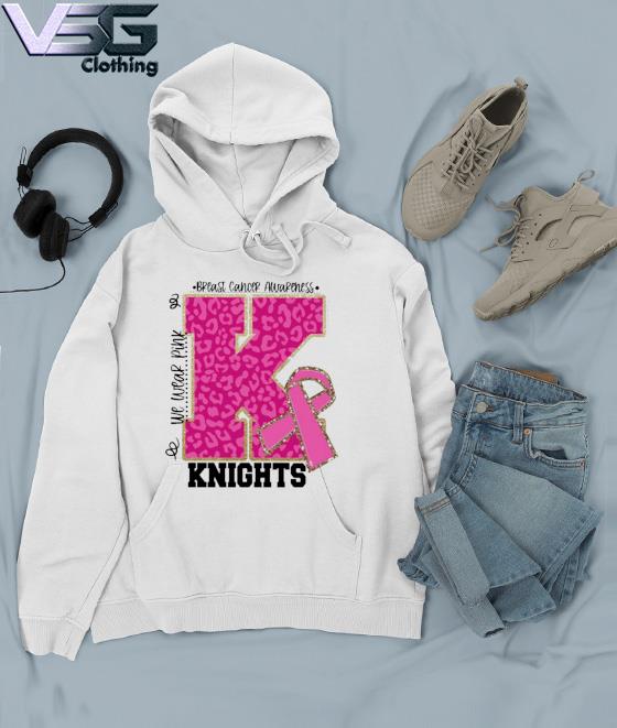 We wear Pink Breast cancer awareness Knights Football s Hoodie We wear Pink Breast cancer awareness Knights Football s Hoodie