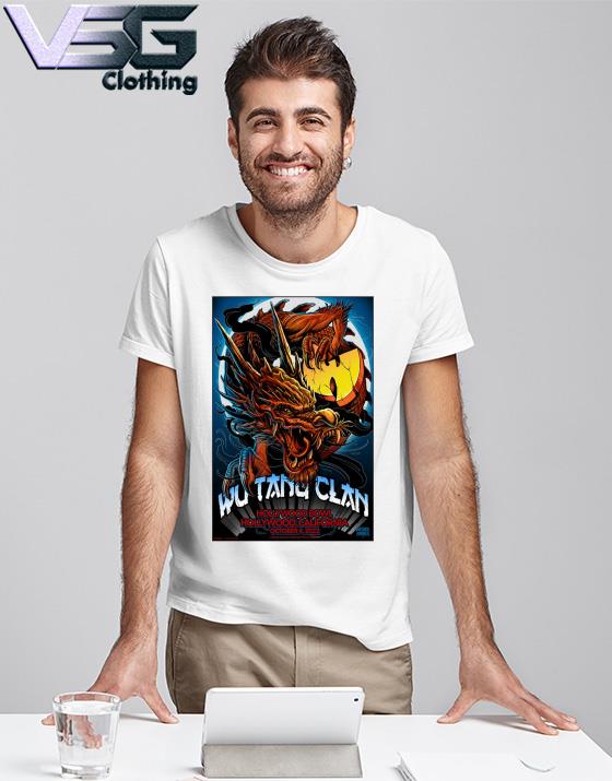 Wu Tang Clan Hollywood, October 4 2022, Hollywood Bowl California Poster shirt Wu Tang Clan Hollywood, October 4 2022, Hollywood Bowl California Poster shirt