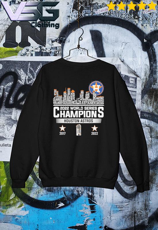 Houston Astros two-time world series champions 2017 2022 logo shirt,  hoodie, sweater, long sleeve and tank top
