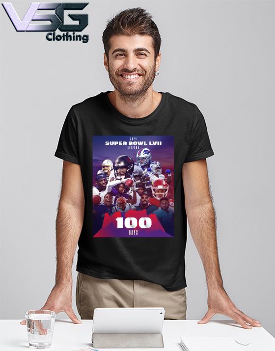 Official 2023 Super Bowl LVII Arizona 100 day shirt, hoodie