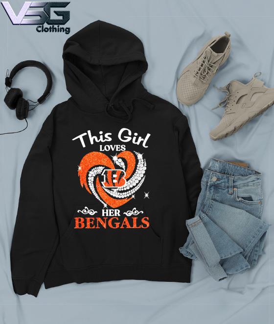 Cincinnati Bengals heart love diamond shirt