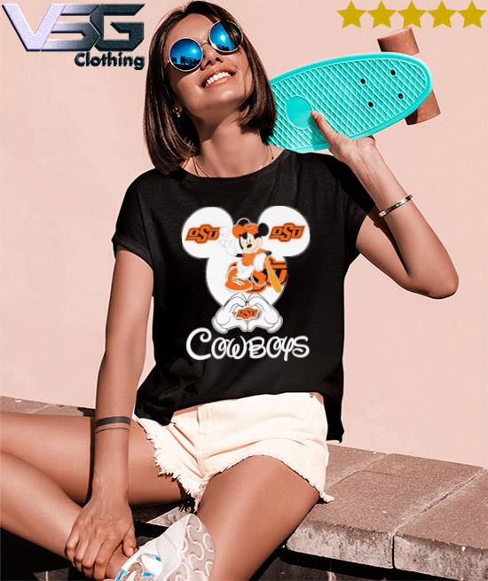 Disney Mickey Mouse I Love OSU Cowboys shirt