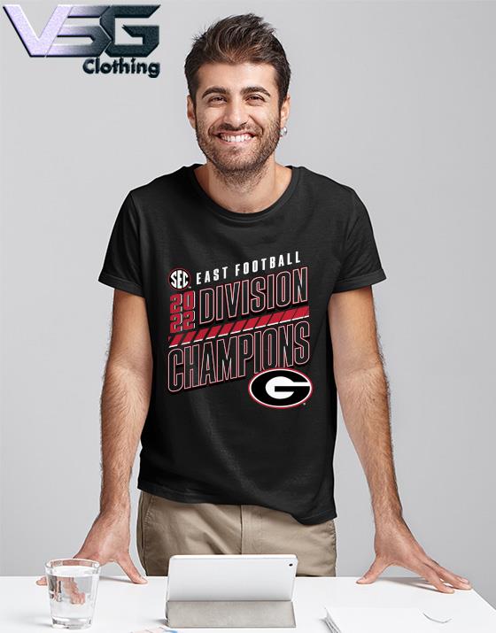 Georgia Bulldogs 2022 SEC East Division Football Champions Slanted Knockout  T-Shirt, hoodie, sweater, long sleeve and tank top