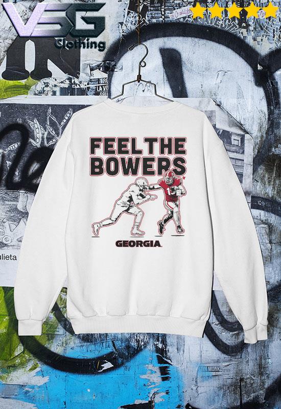 Georgia Football Brock Bowers Superstar Pose, Adult T-Shirt / 4XL - College Football - Sports Fan Gear | BreakingT