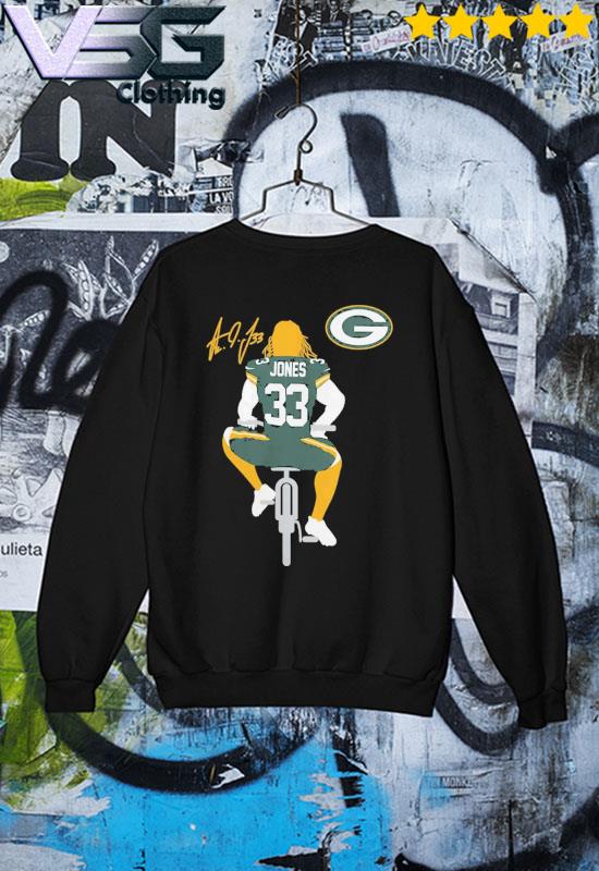 Green Bay Packers Aaron Jones Green Player signature shirt, hoodie,  sweater, long sleeve and tank top