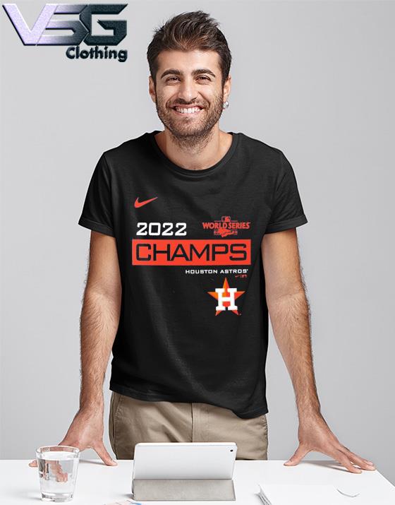  Nike Men's Houston Astros 2022 World Series Champions  Celebration T-Shirt : Sports & Outdoors